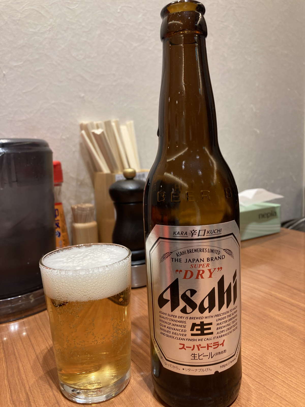 天外天東京ラーメンストリート店ビール