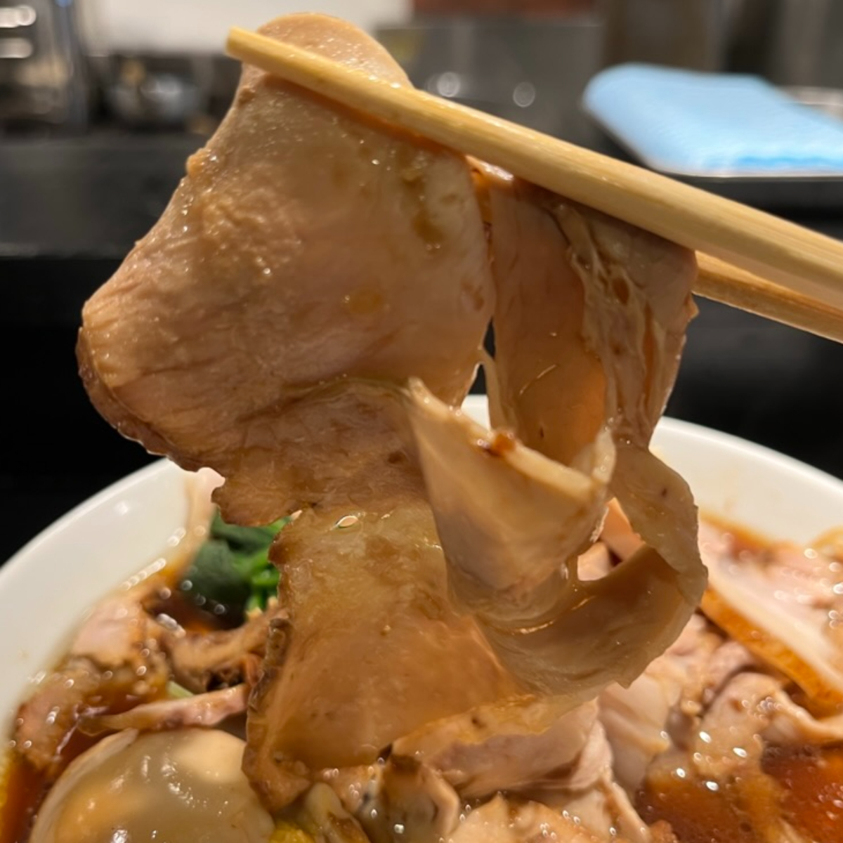 拉麺生姜と肉肩ロース叉焼