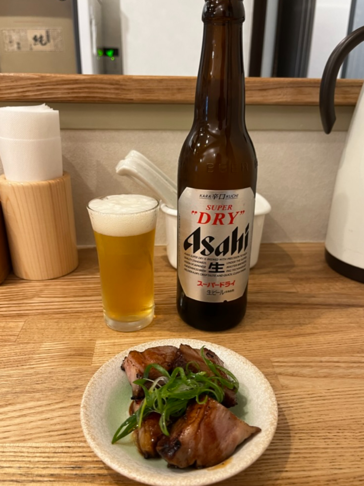 DURAMENTEIビールとおつまみチャーシュー