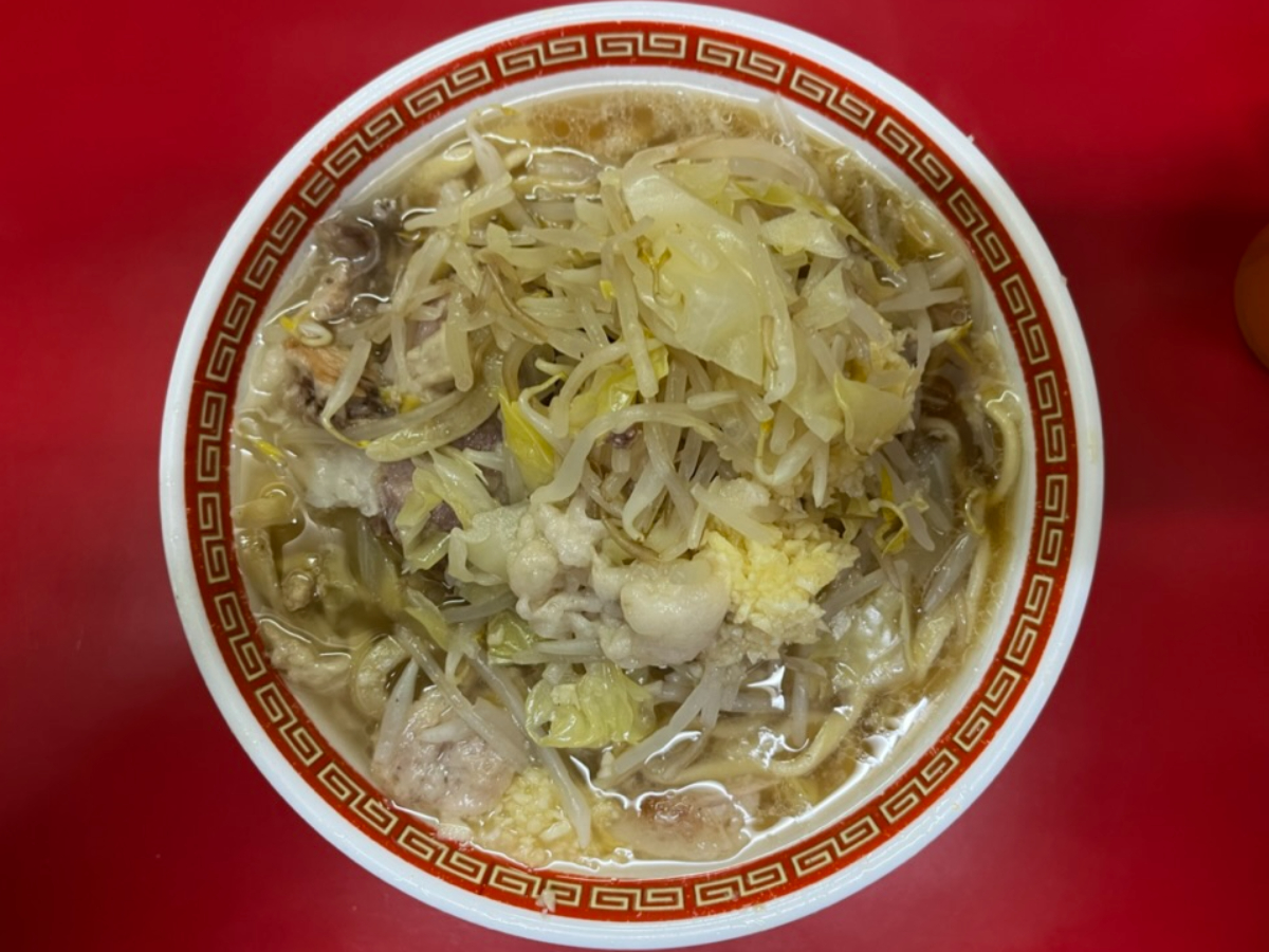 ラーメン二郎目黒店小ラーメン