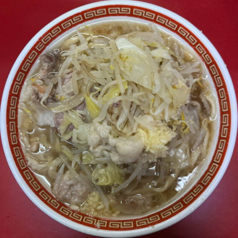 ラーメン二郎目黒店小ラーメン