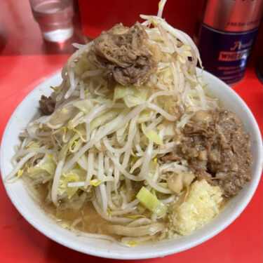 ラーメン二郎松戸駅前店小ラーメン