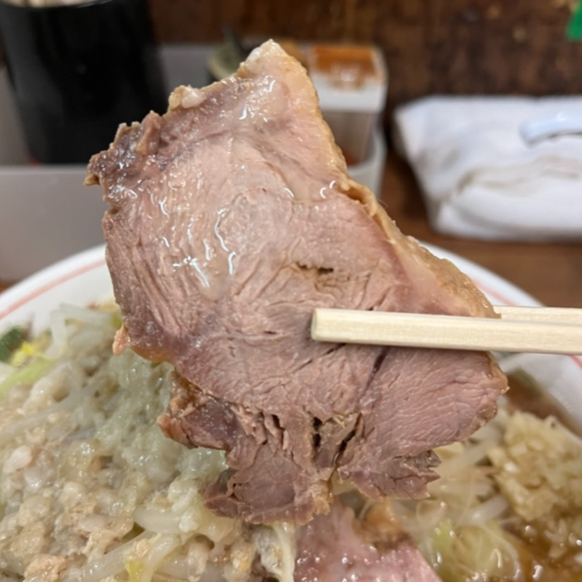 ラーメン二郎品川店チャーシュー