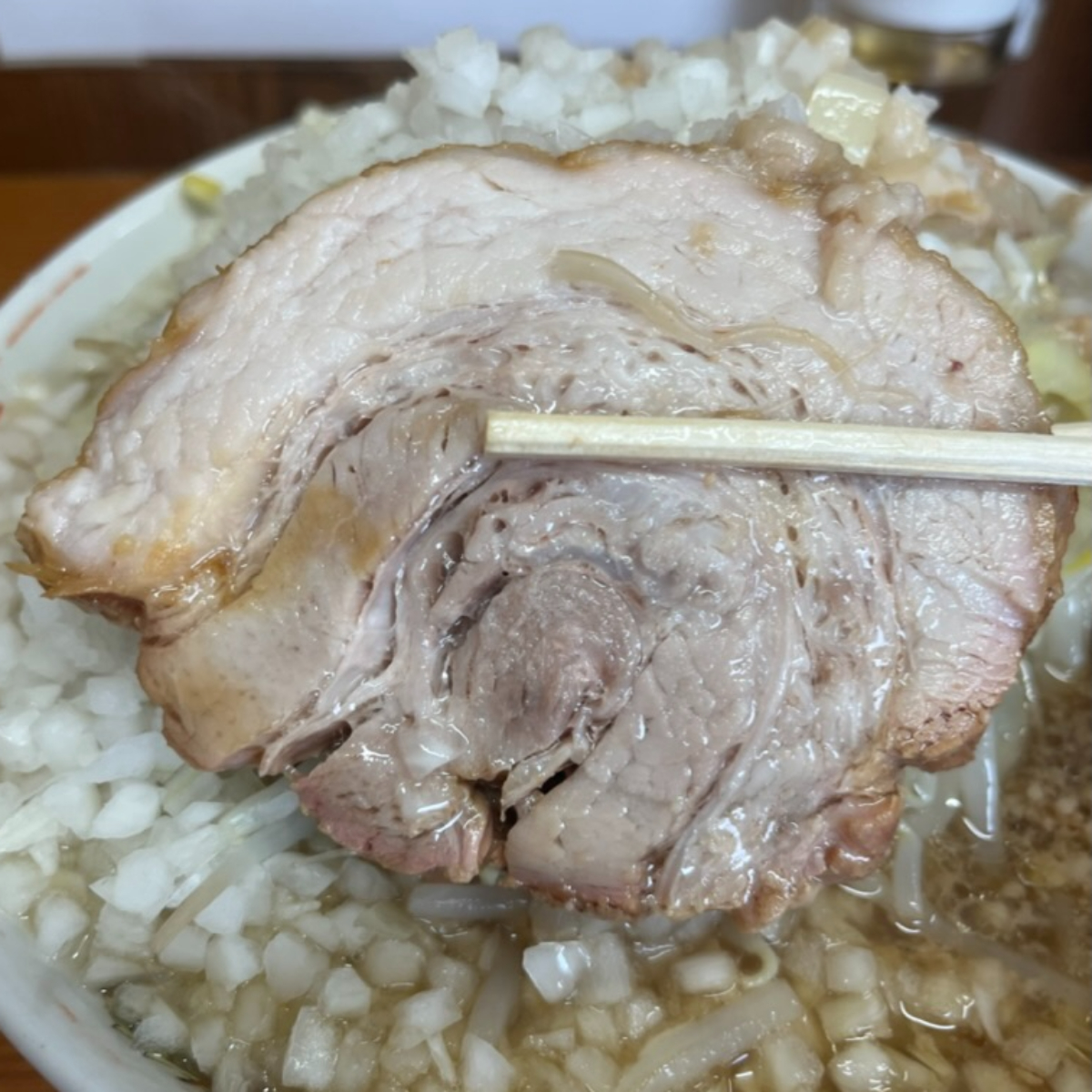 ラーメン二郎亀戸店チャーシュー