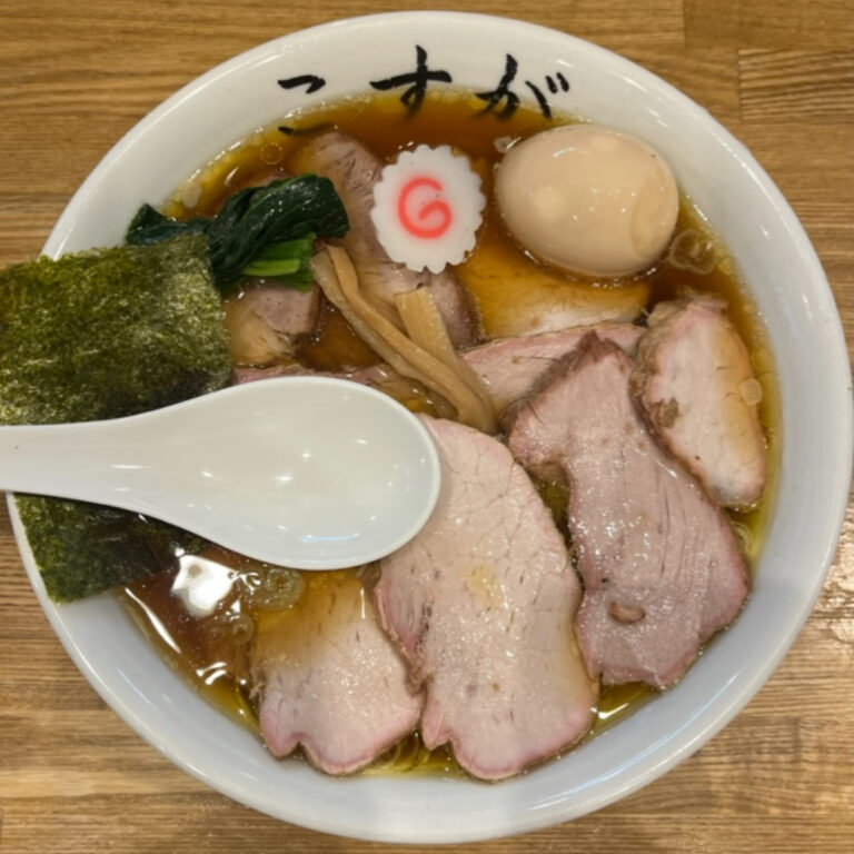 白河手打中華そばこすが味玉焼豚ワンタン麺