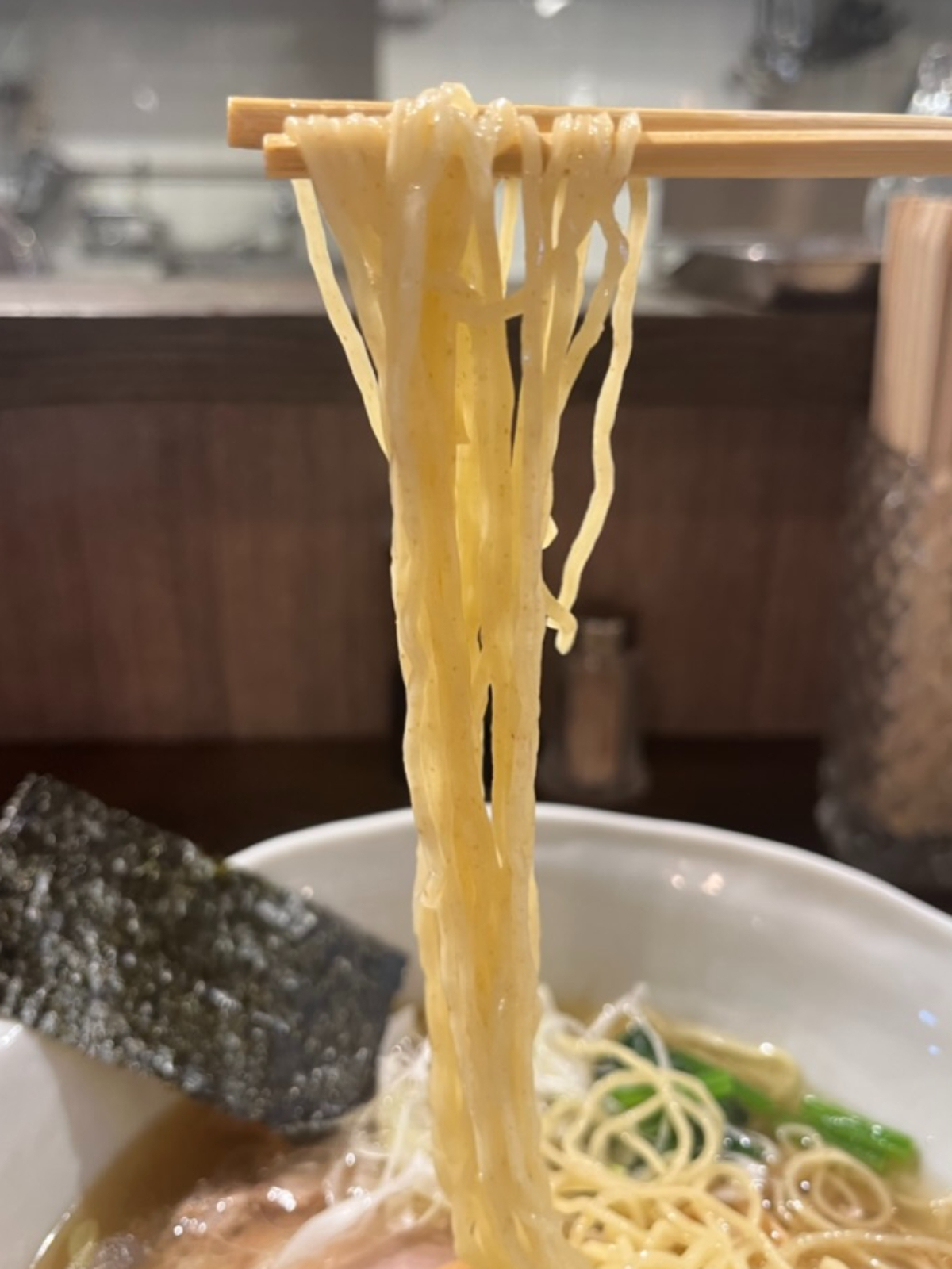 ラーメンチキュウ麺上げ