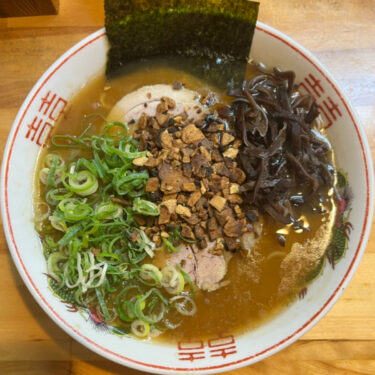 なるめん豚骨ラーメン熊本風