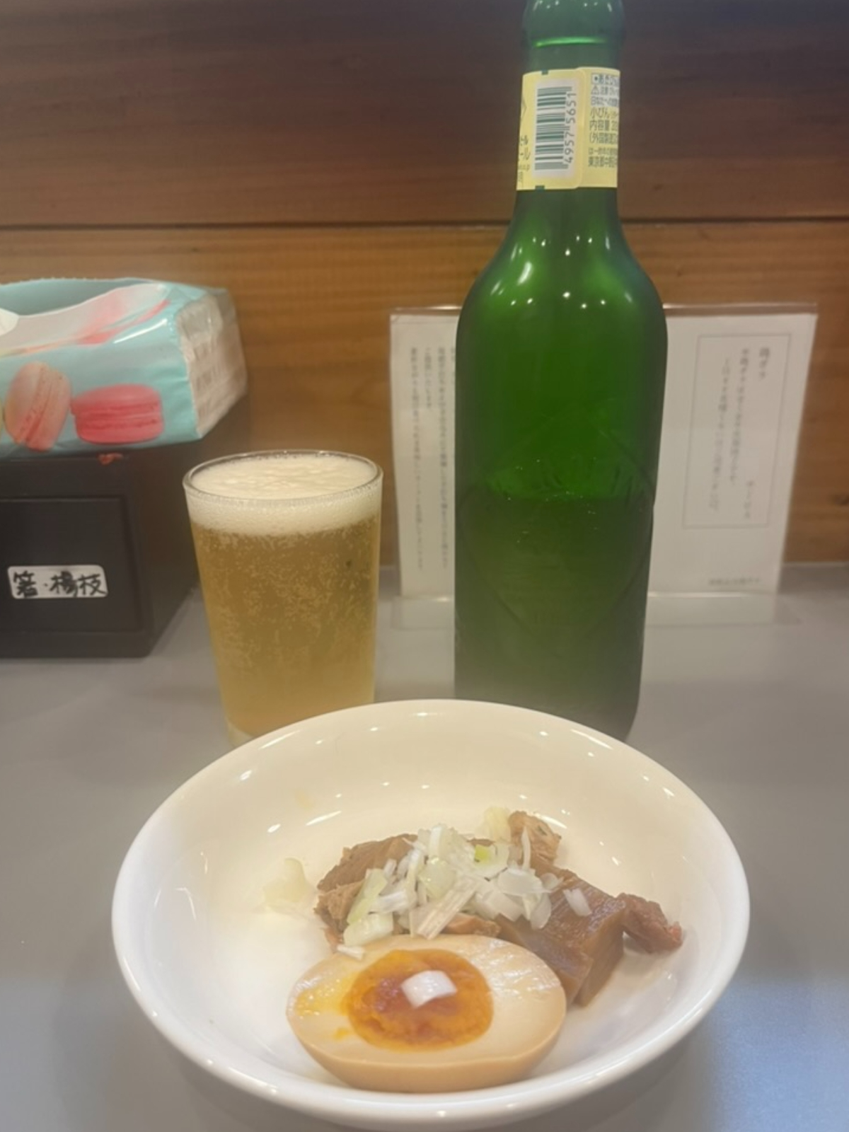 白河手打ち中華アサガキタビール