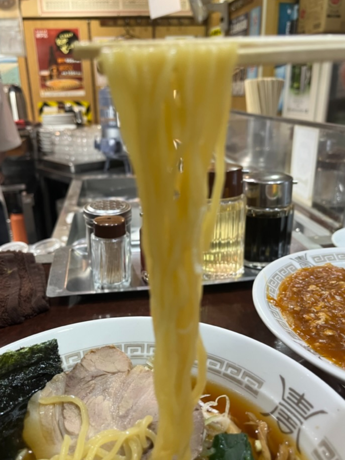 銀座亭麺上げ