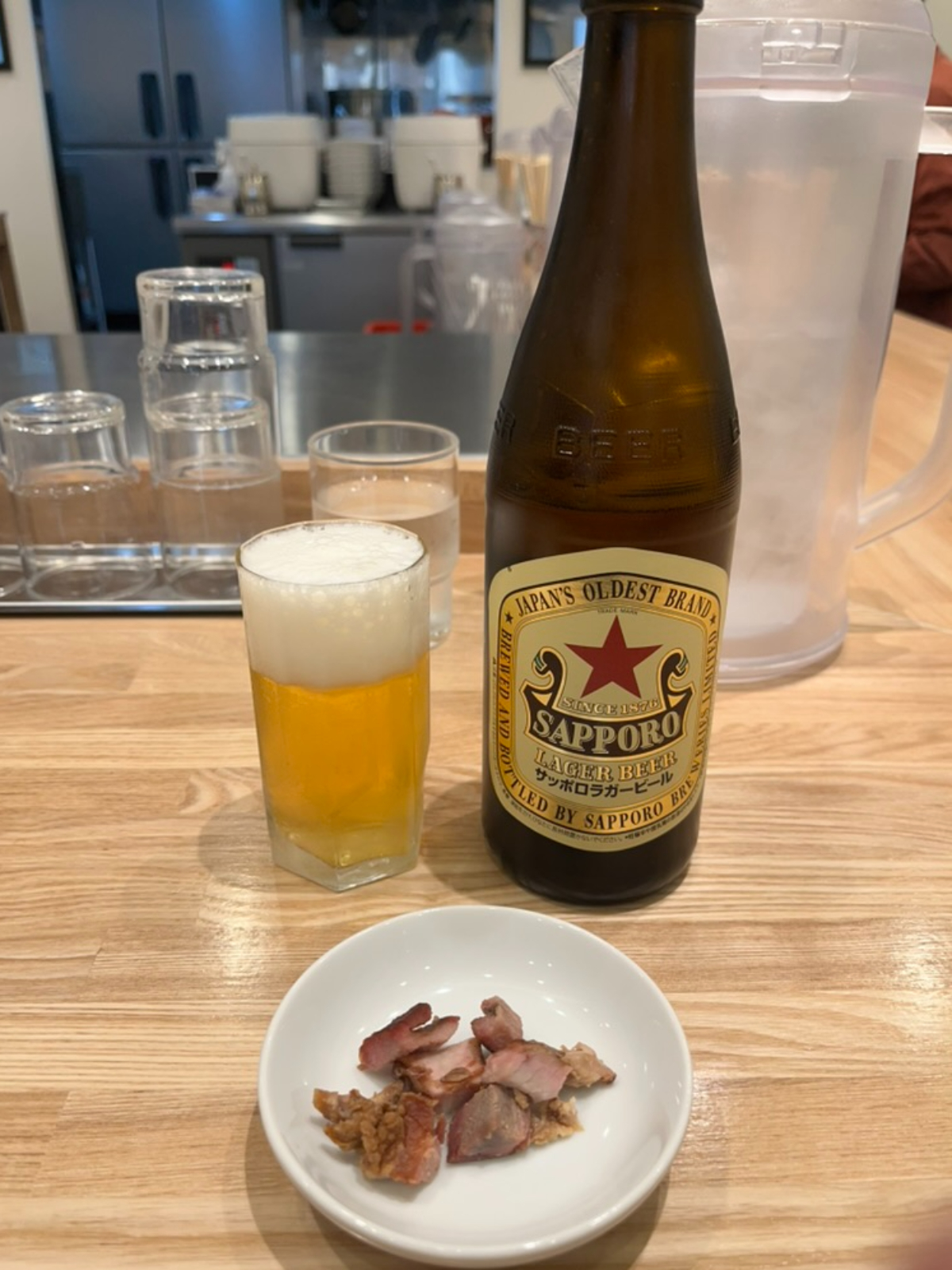 麺やみかんビール