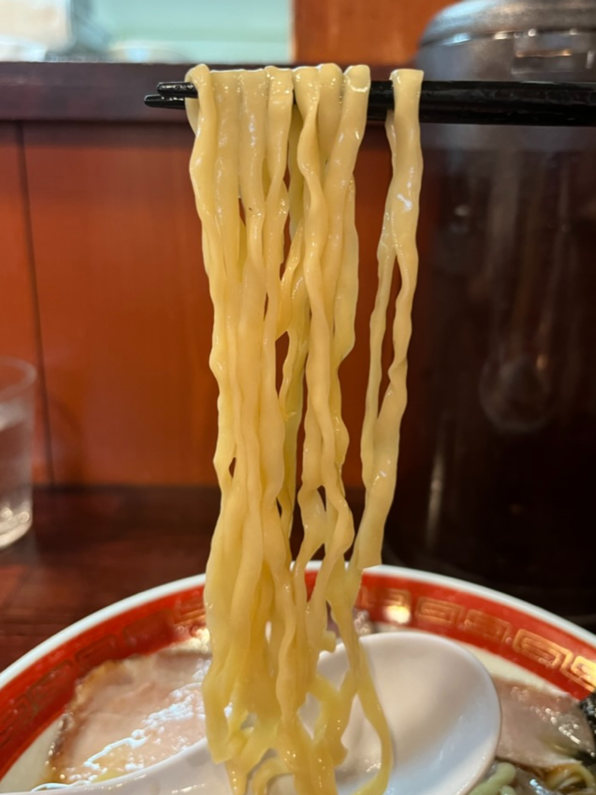 麺処懐や麺上げ