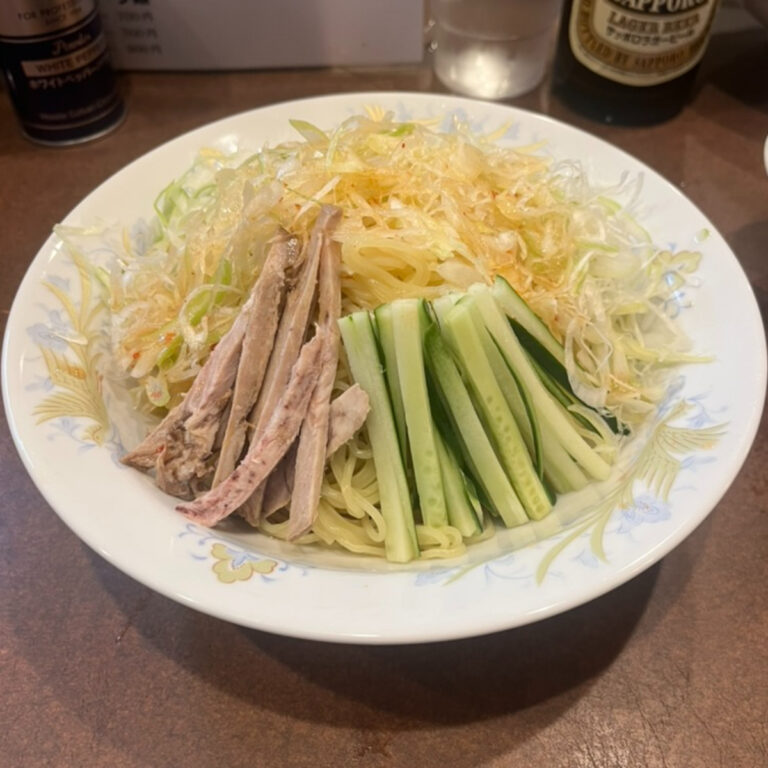 鶏舎冷やし葱そば