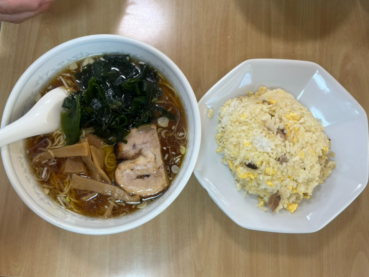 中華料理やまだラーメンセットチャーハン