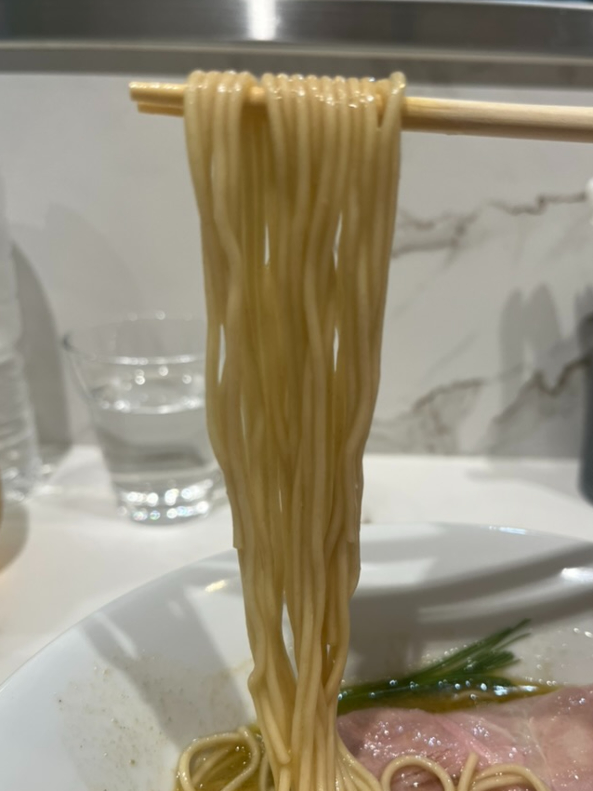中華そば左とう麺上げ
