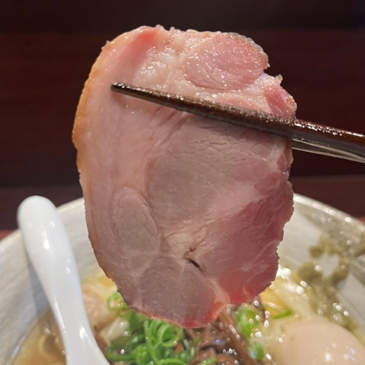 らぁ麺花筏吊るし焼きチャーシュー