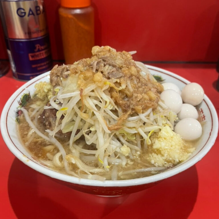 ラーメン二郎千葉店小うずらしょうがねぎ