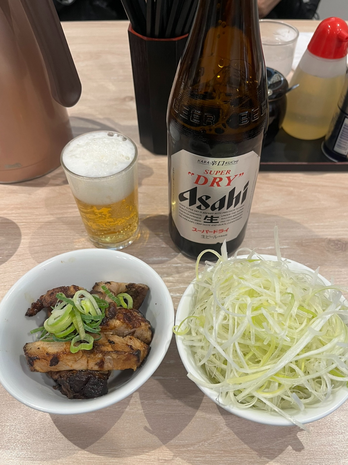 ラーメン郷ビールとおつまみ