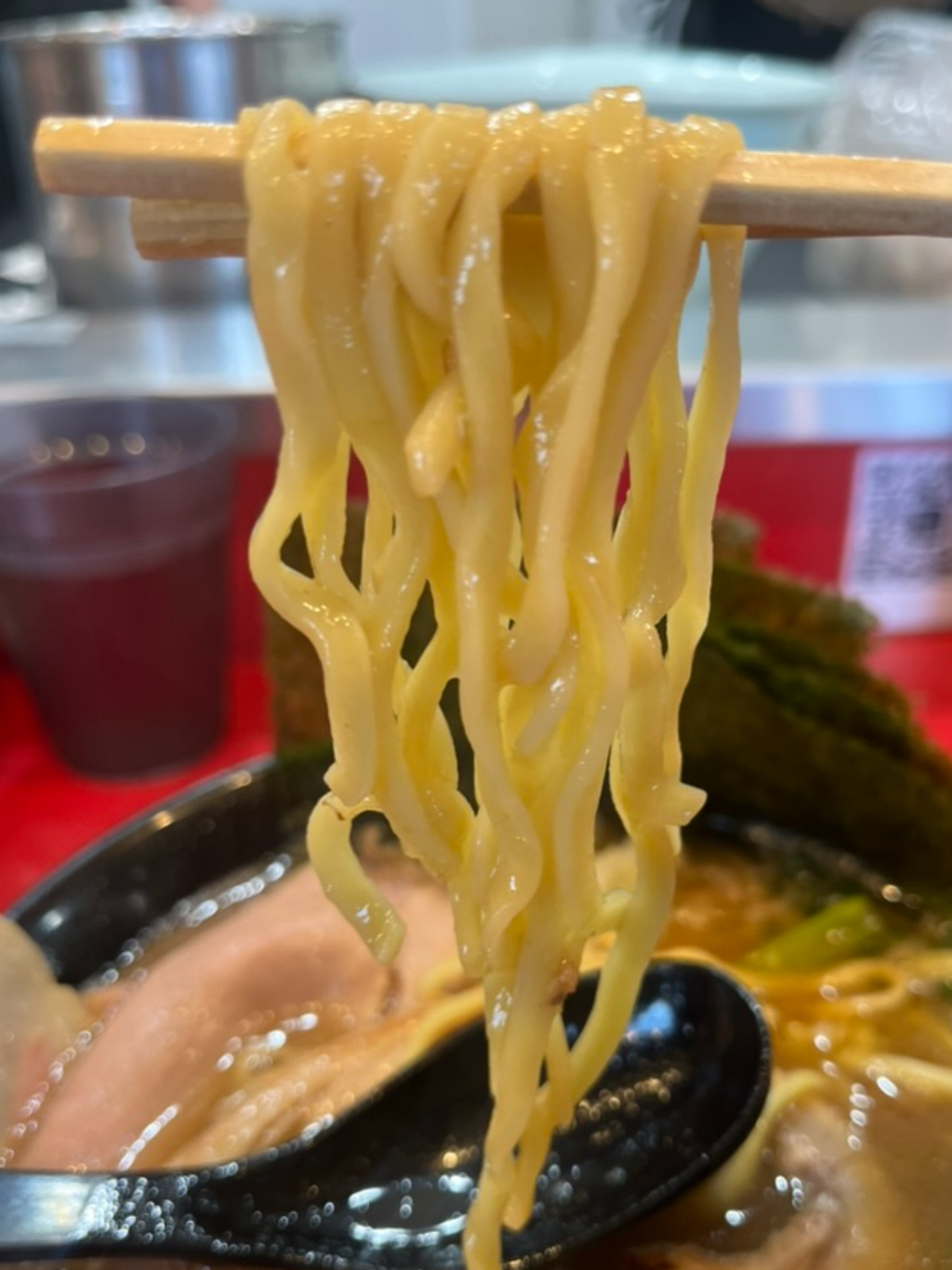 立ち喰いらぁめんたいせい麺上げ
