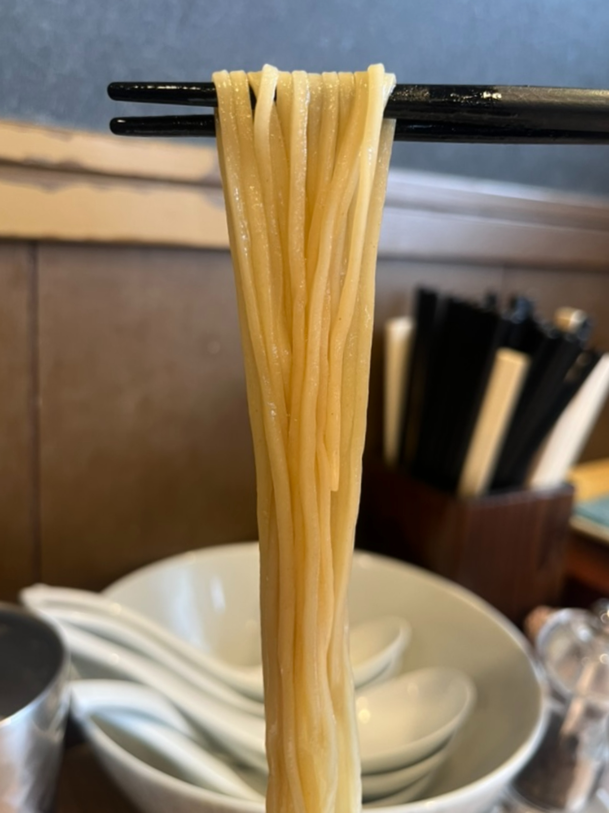 中村麺三郎商店麺上げ