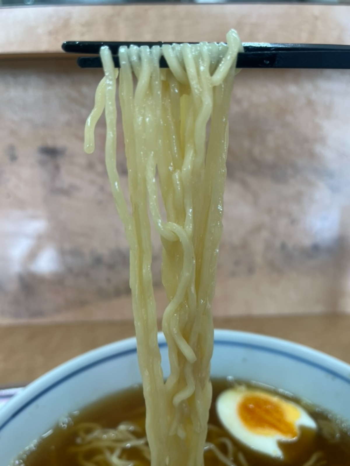 大勝軒一ノ割店麺上げ