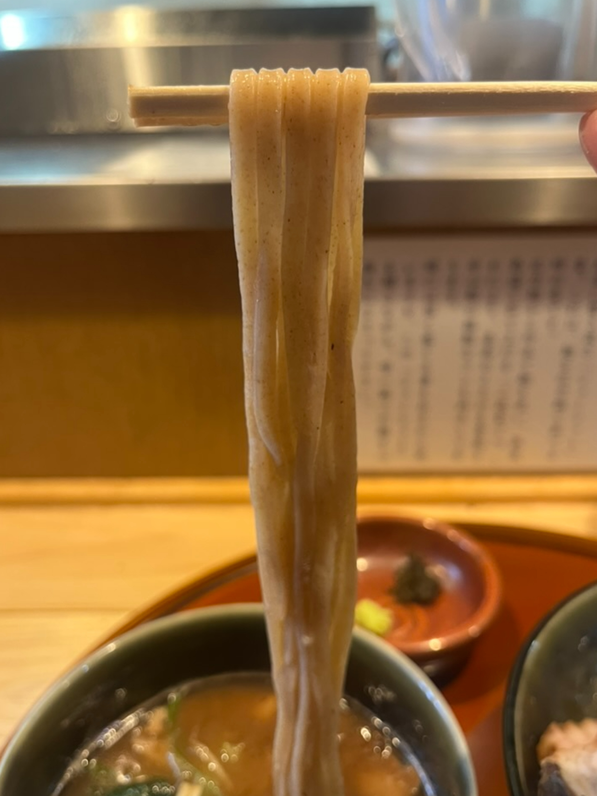 松尾製麦つけ蕎麦麺上げ