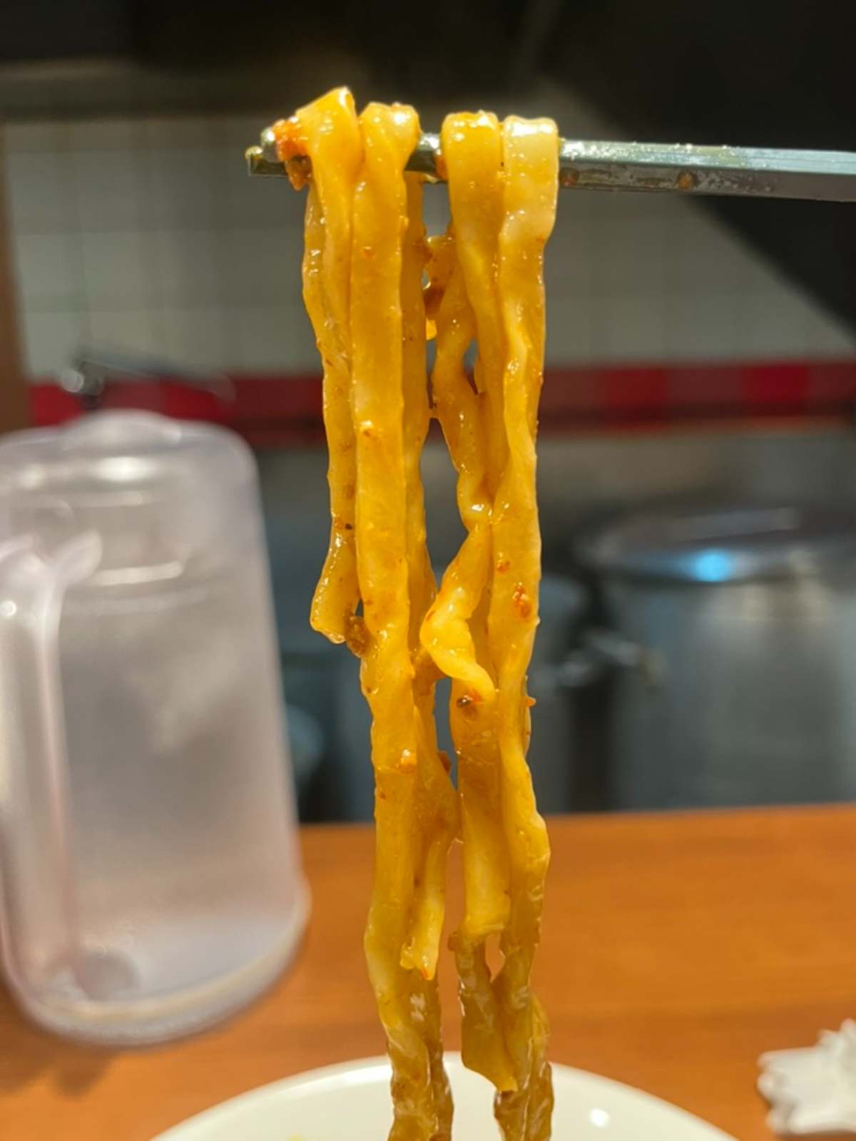 下北沢あはれ仙台辛味噌まぜそば麺上げ